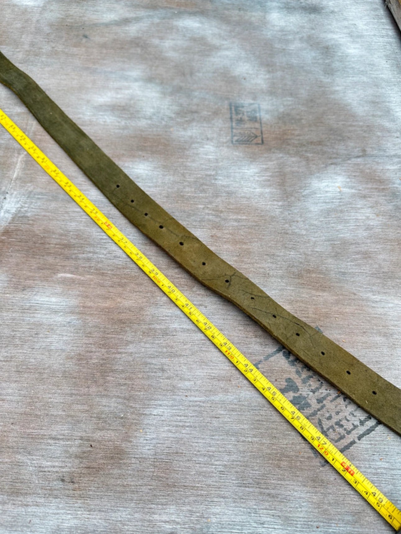 Black Leather Belt — Chrome Plate (40”)