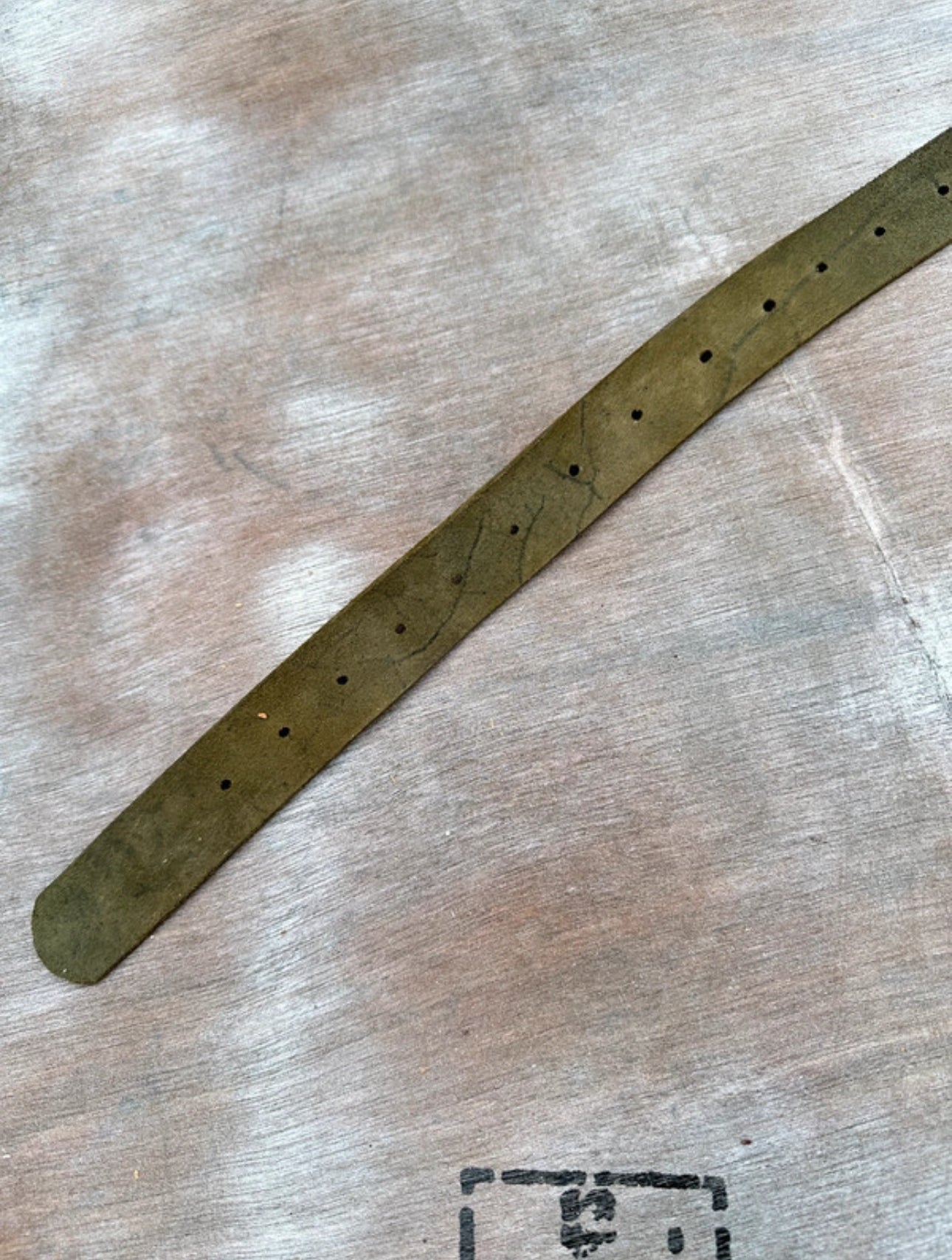 Black Leather Belt — Chrome Plate (40”)