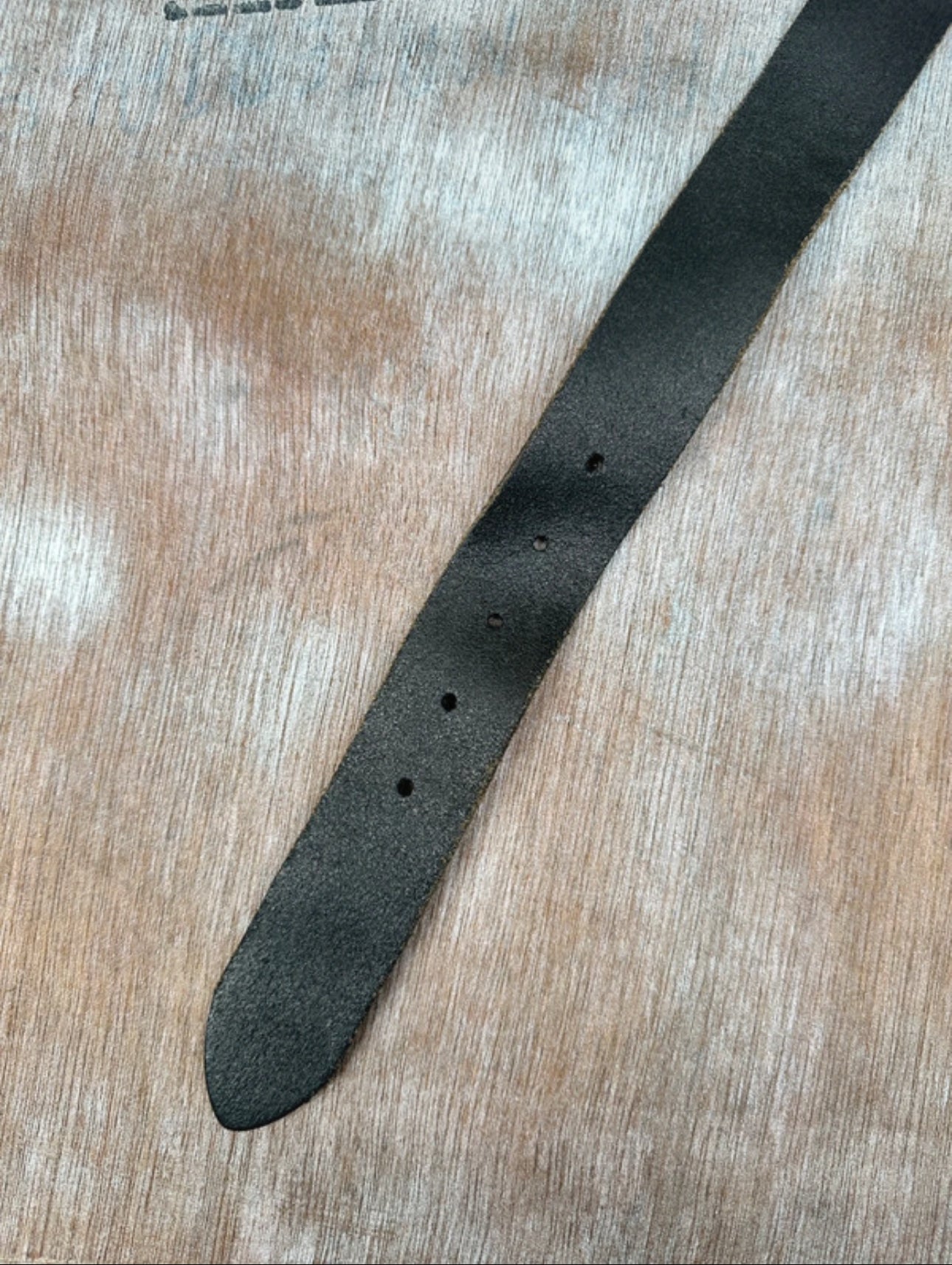 Black Leather Belt — Matte Black Buckle (40”)