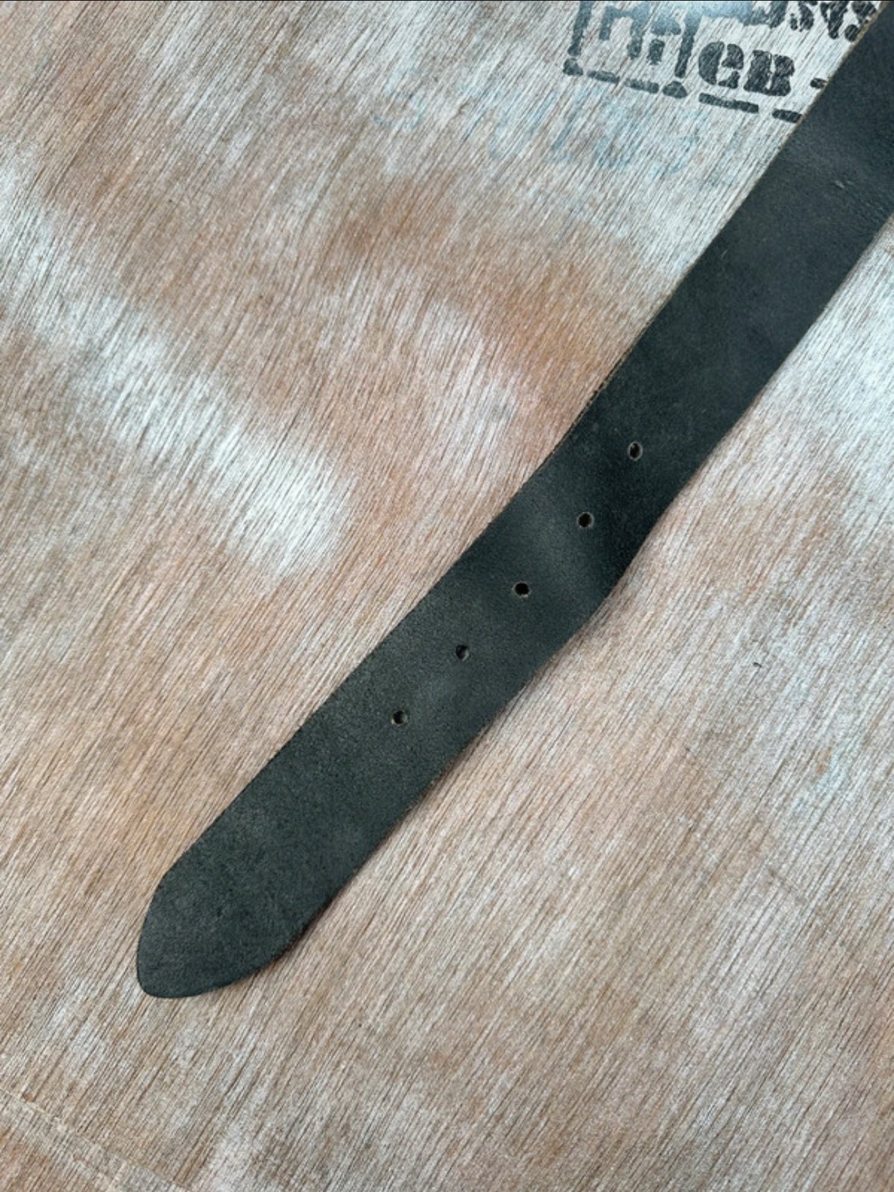 Black Leather Belt — Matte Black Buckle (40”)